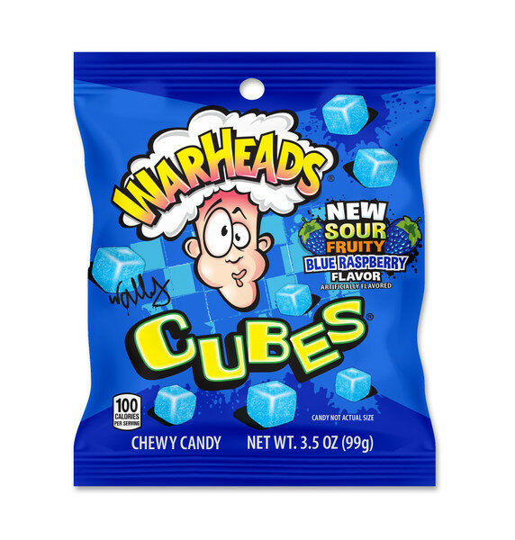 WarHeads Cubes Blue Raspberry 99g -MHD: 30.09.2025-